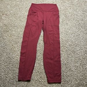 Burgundy Workout leggings